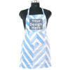 Blue White Stripes Unisex Pocket Chef Apron