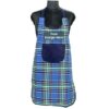 Blue Checkered Unisex Pocket Chef Apron