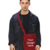 Design Logo Custom Maroon Photo Printed Bag