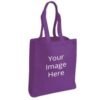 Design Custom Purple Photo Printed Tote Bag