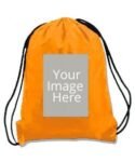 Buy Custom Yellow Photo Printed Drawstring Bag | Own/Business Design Stylish | Sling Side Bag W Logo (Copy)