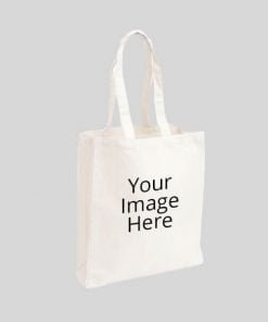 Buy Custom White Photo Printed Tote Bag | Own/Business Design Stylish | Carry Hand Bag W Logo