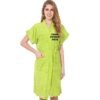 Green Long Fuzzy Robe Unisex Towel Bathrobe