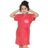 Peach Kids Long Fuzzy Robe Unisex Bathrobe