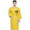 Yellow Long Fuzzy Robe Unisex Bathrobe