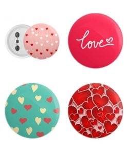 Love Design Printed Button Badge