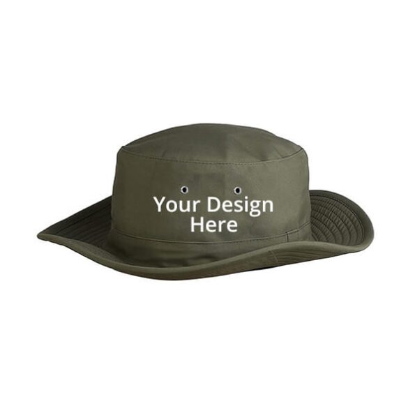 Buy Beige Green Customized | Sun Protection Unisex | Cooling Umpire Sun Hat