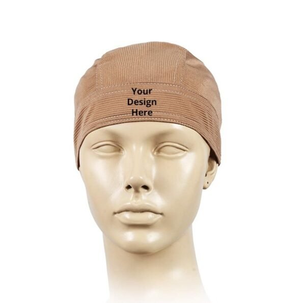 Buy Beige Customized | Sweat Wicking Unisex Helmet | Liner Bandana Soft Cotton Cap