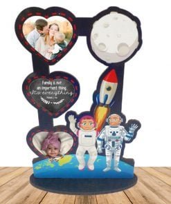 Buy Custom Astronaut Wooden Cutout Caricture | Own Photo Printed Multicolor | Gift For Loves Ones
