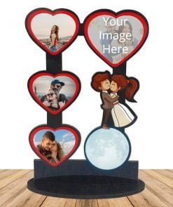 Buy Couple Cute Custom Wooden Cutout Caricture | Own Photo Printed Multicolor | Gift For Loves Ones