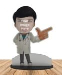 Custom Men Doctor Wooden Cutout Caricture