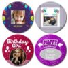 Birthday Design DIY Photo Circle Coasters