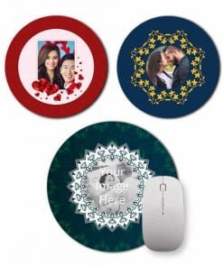 Buy Love Design Printable Mouse Pad | Own Design Photo Printed Circle | 3D Mouse Pad For Work Use