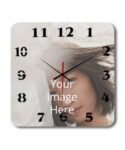 Square Photo Printed Custom Wall Clock