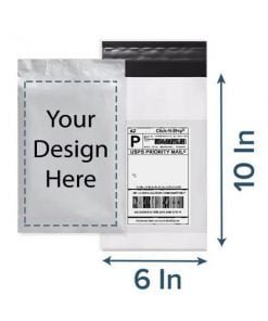 Buy 6 By 10 Inc C Adhesive Strip Courier Bag | Own Design Printed Tamper Proof | Delivery Bags For Courier