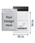 Buy 10 By 14 Inc C Adhesive Strip Courier Bag | Own Design Printed Tamper Proof | Delivery Bags For Courier