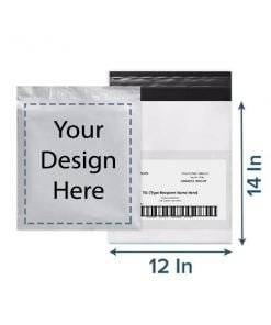 Buy 12 By 14 Inc C Adhesive Strip Courier Bag | Own Design Printed Tamper Proof | Delivery Bags For Courier