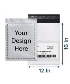 Buy 12 By 16 Inc C Adhesive Strip Courier Bag | Own Design Printed Tamper Proof | Delivery Bags For Courier