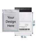 Buy 15 By 19 Inc C Adhesive Strip Courier Bag | Own Design Printed Tamper Proof | Delivery Bags For Courier