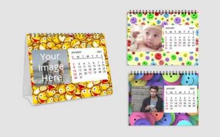 Emoji Design Photo Poster Desk Calendars