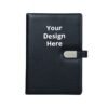 Black A5 Size Hardbound Printed Cover Dairy
