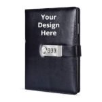 Buy Black Undated PU Printed Personal Dairy | Customized 2022 Edition Elegant | Executive Hard Cover Diary