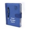 Blue Printed Pocket Personal Dairy W Pen