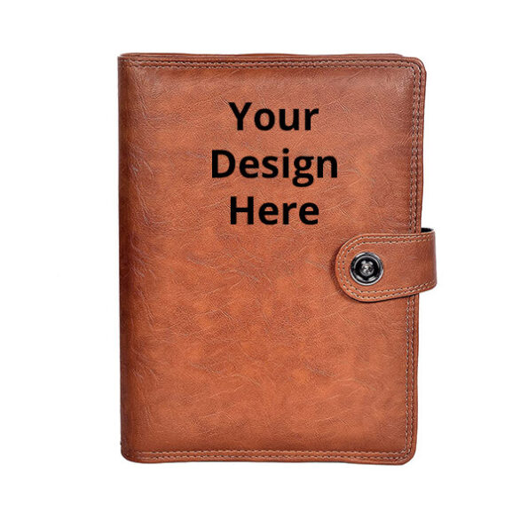 Buy Brown Business Logo Printed Office Dairy | Customized 2022 Edition Elegant | Executive Hard Cover Diary