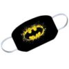 Black Bat Man Printed Reusable Face Mask