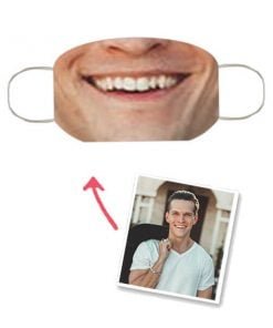 Buy Face Print Customized Reusable Face Mask | Own Design Comfortable Breathable | 100% Protected Cotton Mask