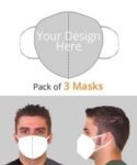 Sung Fit 3 Pack Printed Reusable Face Mask