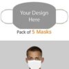 3 Pack Custom Printed Reusable Face Mask