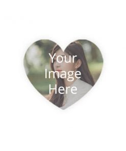 Buy Heart Shape Fridge Photo Magnet | Personalized Own Design Printed | Stickers For Refrigerator Door