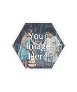 Buy Octagon Shape Fridge Photo Magnet | Personalized Own Design Printed | Stickers For Refrigerator Door
