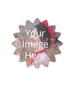 Flower Shape Fridge Photo Magnet