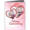 Heart Shape Anniversary Photo Greeting Card