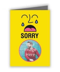 I am Sorry D Photo Printed Greeting Card