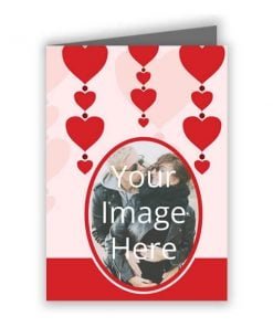 Big Heart D Photo Printed Greeting Card
