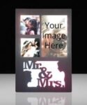 Mr & Mrs 3 College 7 Color LED Photo Lamp