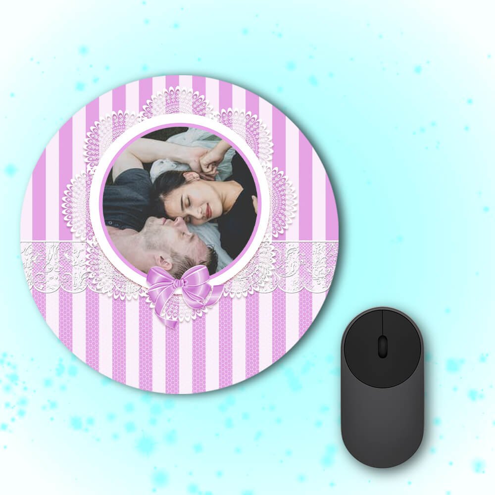 Newly Married Design Printable Mouse Pad