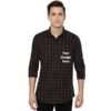 Allen Solly Black Checked Shirt