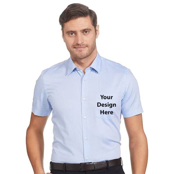 Buy Blue Mud Customized | Printed Half Sleeve Regular Fit | Men’s Slim Dress Shirt