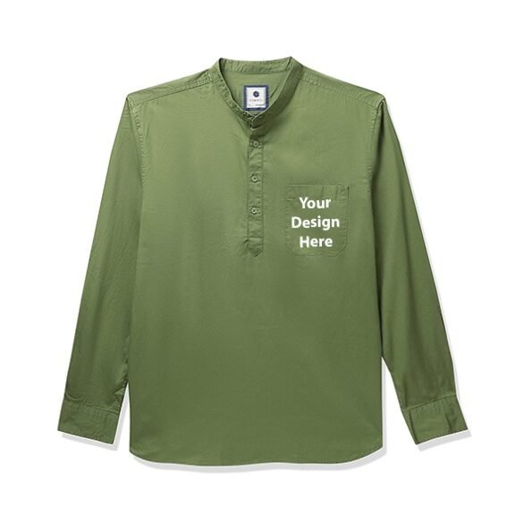 Buy Men Dark Green Checkered Single Cuff | Personalised Full Sleeve Collar Neck | Soft Fabric Shirt