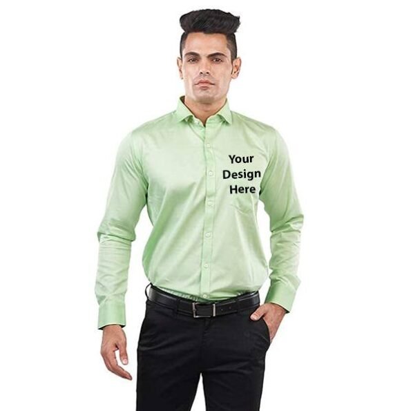 Buy Men Checkered Green Single Cuff | Personalised Full Sleeve Collar Neck | Soft Fabric Shirt