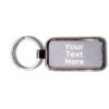 Rectangle 2 Side Engraved Metal Keychain