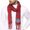 Red Striped Customized Unisex Scarf