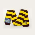 Customized Yellow Harry Potter Themed Knit Scarf Muffler