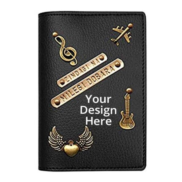 Buy Music Instrument Leather Passport Holder | Own Crafted Design Waterproof | Travel Cover For Gift
