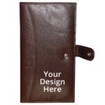 Dark Brown Unisex Leather Passport Holder