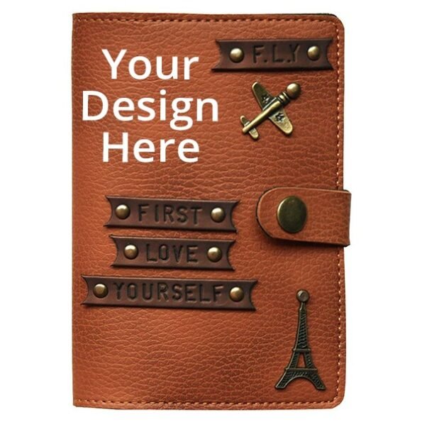 Buy Engraved D Unisex Leather Passport Holder | Own Crafted Design Waterproof | Travel Cover For Gift